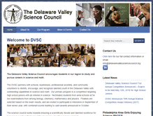 Tablet Screenshot of delawarevalleysciencecouncil.org